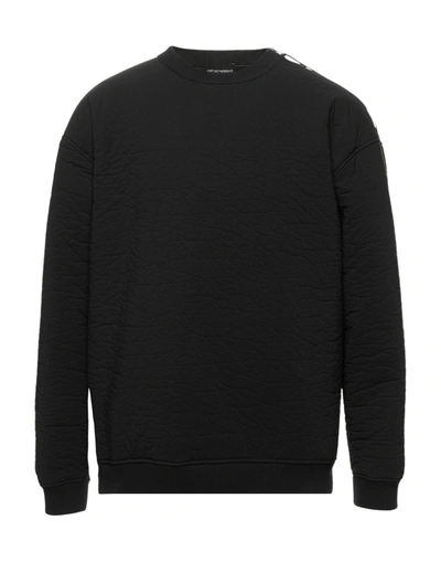 Emporio Armani Sweatshirts In Black