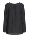 Manila Grace Blouses In Black