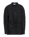 Msgm Knot-detail Mini Dress In Black