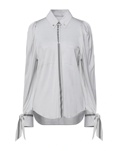 Burberry Shirts In Grey Melange