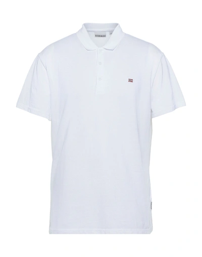 Napapijri Polo Shirts In White