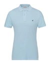 Brooksfield Polo Shirt In Cotton With Logo In Blue