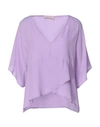 Twenty Easy By Kaos Blouses In Purple