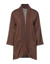 Alpha Studio Cardigans In Dark Brown