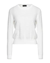 Roberto Collina Sweaters In White