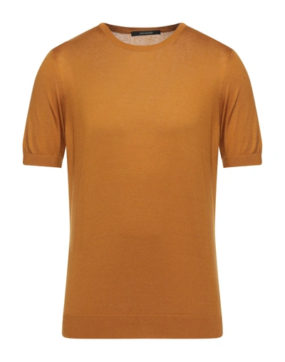 Tagliatore Sweaters In Ocher