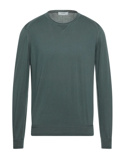 Alpha Studio Sweaters In Green