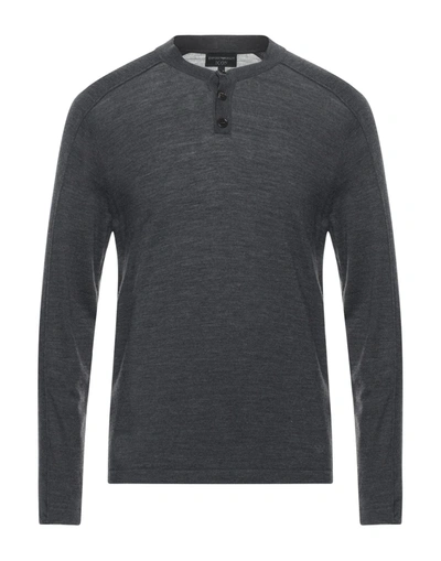 Emporio Armani Sweaters In Grey