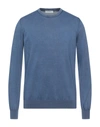 Alpha Studio Sweaters In Blue