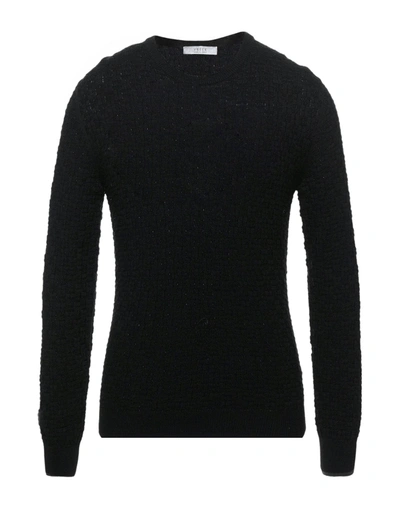 Vneck Sweaters In Black