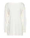 Alpha Studio Sweaters In White