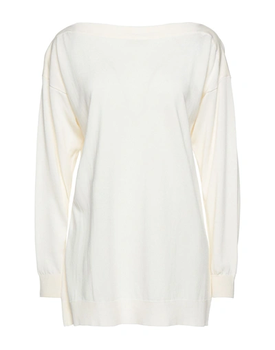 Alpha Studio Sweaters In White