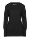 Alpha Studio Sweaters In Black
