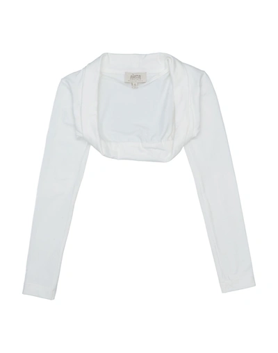 Aletta Babies' Wrap Cardigans In White