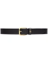 Gucci Interlocking G-logo Belt In Black