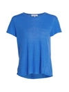 Frame Easy True Organic-linen T-shirt In Jet Stream
