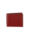 Coach Slim Billfold Sport Leather Wallet In Brick Red