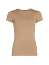 Majestic Classic Stretch T-shirt In Ficelle