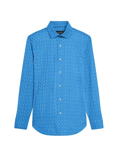 Bugatchi Ooohcotton Tech James Long-sleeve Shirt In Classic Blue