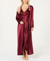 FLORA BY FLORA NIKROOZ STELLA SATIN VENISE TRIM ROBE