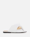 Jw Anderson Twist Detailed Open Toe Sandals In White