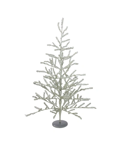 Northlight 3' Silver Tinsel Twig Artificial Christmas Tree