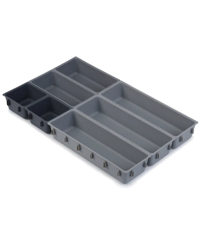 Joseph Joseph Blox 7-pc. Modular Drawer Organizer In Grey