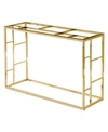 BEST MASTER FURNITURE CLEAR CONSOLE TABLE