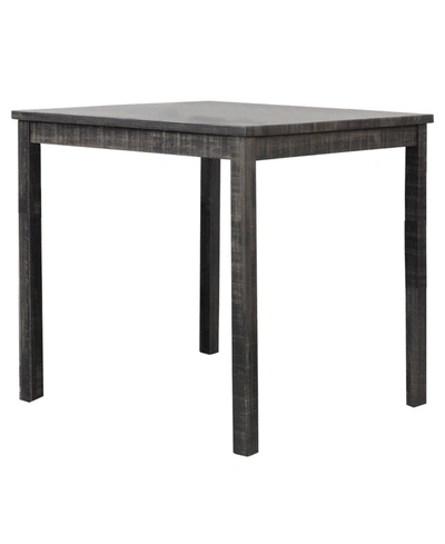 Best Master Furniture Vitaliya Square Counter Height Table, 36" In Black