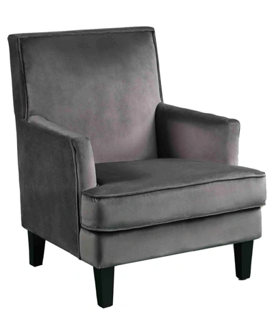 Best Master Furniture Saladin Arm Chair In Gray
