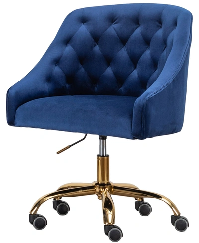 Best Master Furniture Swivel Task Chair With Base In Blue