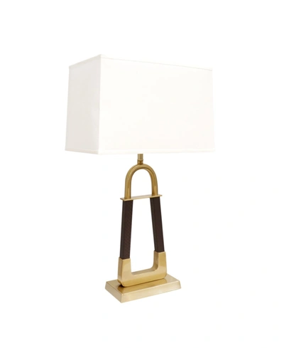 Pasargad Home Majestic Collection Modern Table Lamp In Bronze