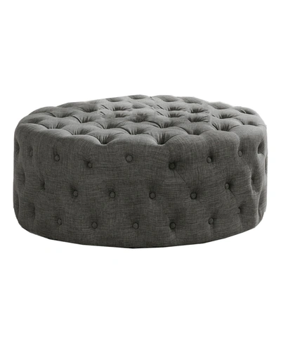 Best Master Furniture Anderson Modern Square Ottoman In Gray