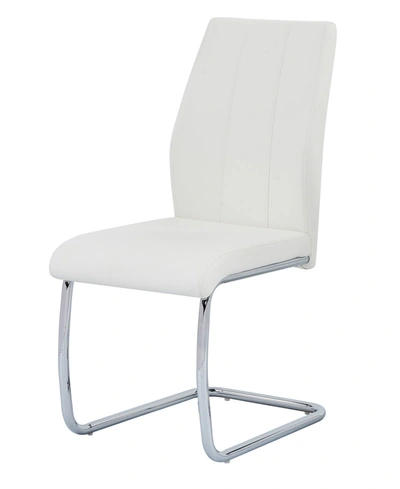 Best Master Furniture Gudmund Modern Dining Chairs, 2 Piece In White