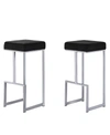 Best Master Furniture Dorrington Backless Bar Stool, Set Of 2 In Black