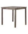 Best Master Furniture Vitaliya 36" Antique Natural Oak Square Counter Height Table In Brown
