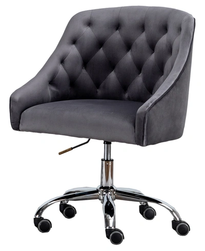Best Master Furniture Swivel Task Chair With Base In Dark Gray