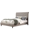 BEST MASTER FURNITURE ASHLEY MODERN TUFTED WITH NAILHEAD TRIM BED, QUEEN