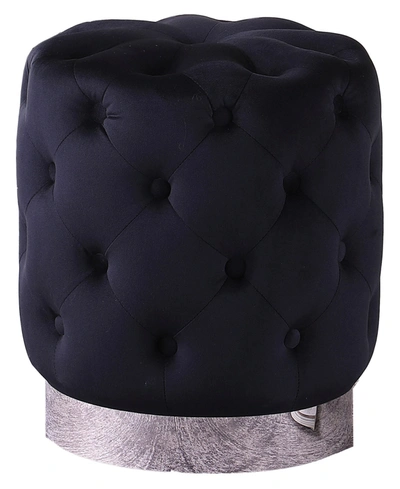 Best Master Furniture Jacobson Tufted Accent Ottoman In Black