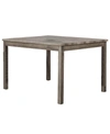Best Master Furniture Vitaliya 36" Antique Natural Oak Square Counter Height Table In Brown