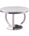 Best Master Furniture Layla Modern Round Dining Table In White