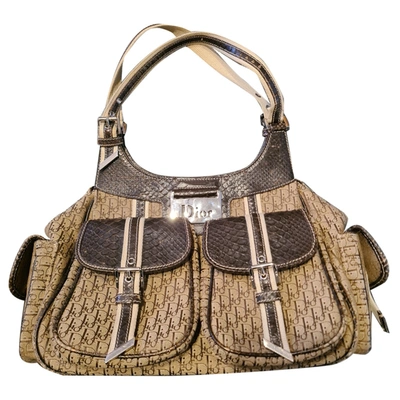 Pre-owned Dior Cloth Handbag In Brown