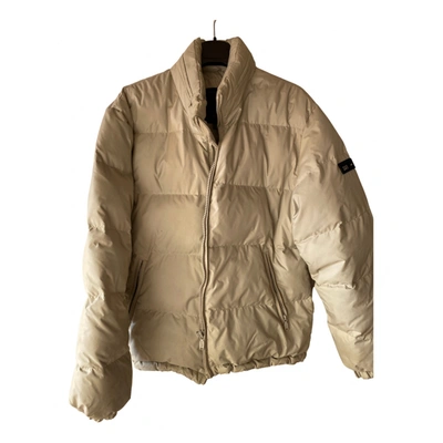Pre-owned Gas Cloth Puffer In Beige