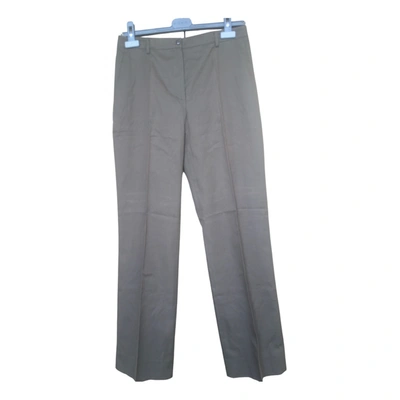 Pre-owned Miu Miu Chino Pants In Khaki