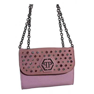 Pre-owned Philipp Plein Leather Handbag In Pink