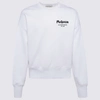Alexander Mcqueen Felpa Con Ricamo Logo Graffiti In White