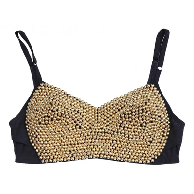 Pre-owned Dolce & Gabbana Glitter Camisole In Gold