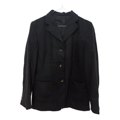 Pre-owned Aigner Wool Jacket In Black