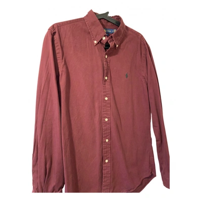 Pre-owned Ralph Lauren Shirt In Burgundy