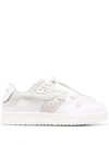 Acne Studios Leather, Nubuck, And Suede Sneakers In White